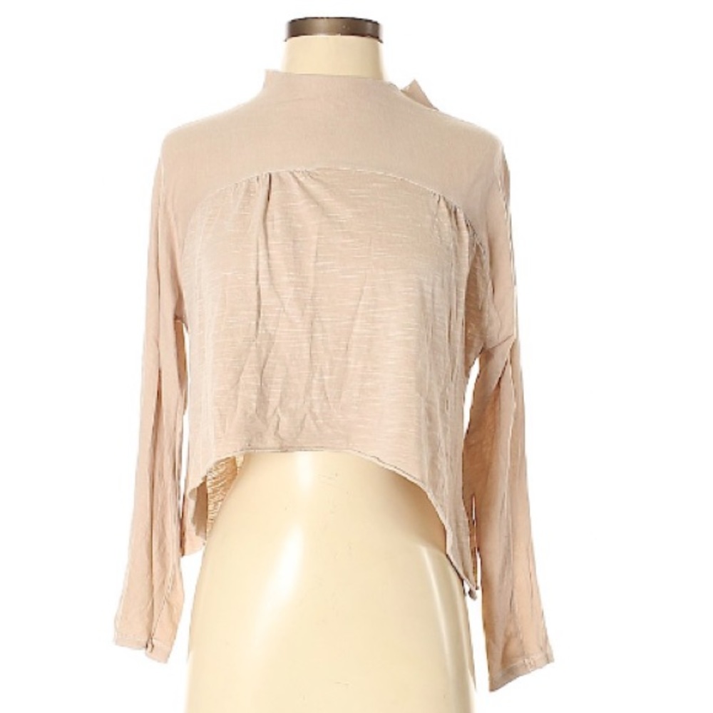 Ecote/Urban Outfitter long-sleeve crop mock top-S